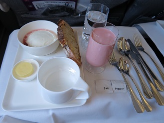 カンタス航空　機内食