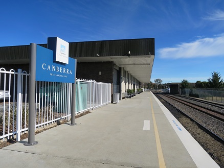 キャンベラ駅　ホーム