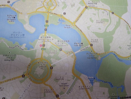 キャンベラ　地図