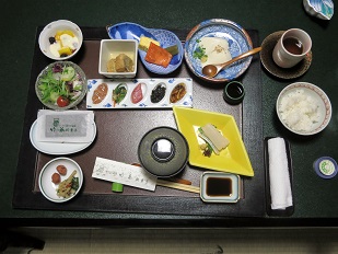 旅館の朝食
